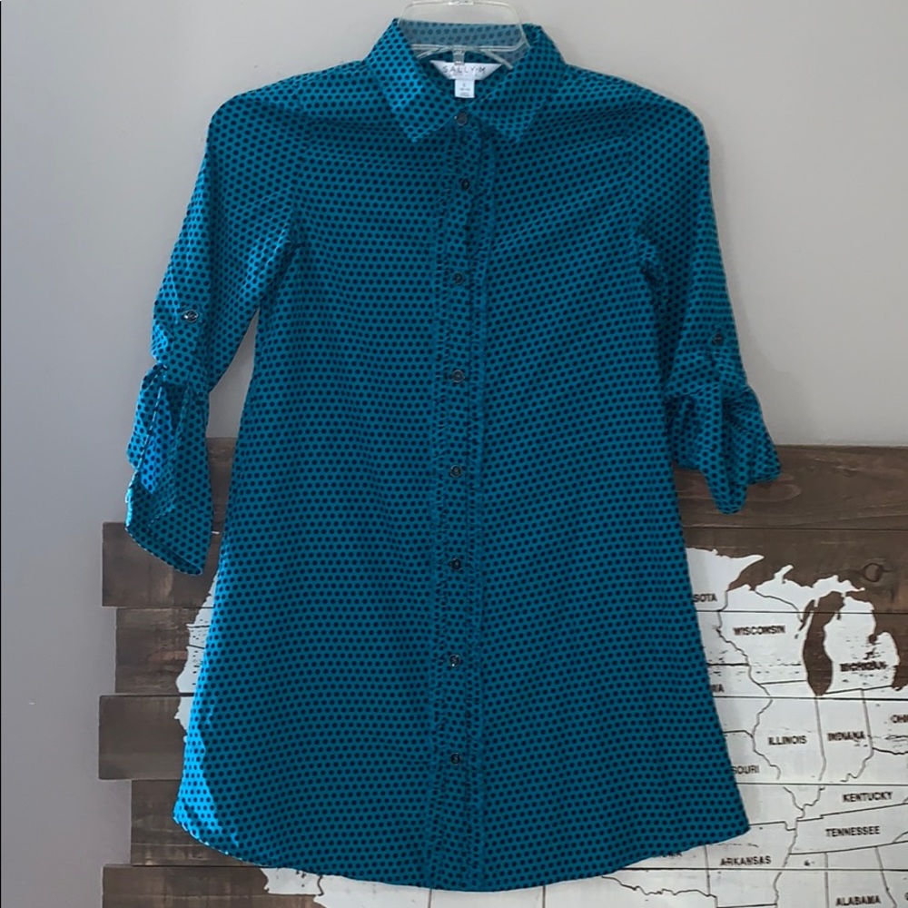 Sally Miller Blouse Dress‎ Size Large 10 / 12
